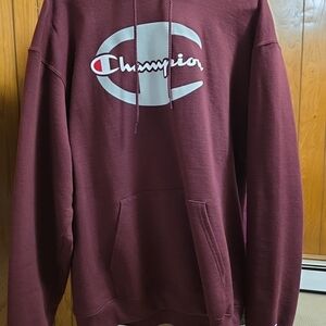 Champion Men's Burgundy Hoodie